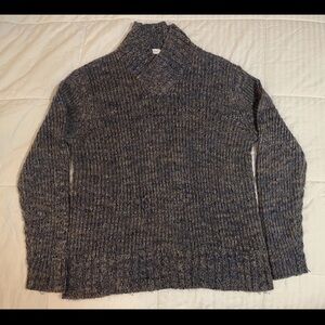 Calvin Klein Men’s XXL Blue Shawl Collar Chunky Knit Sweater EUC Fisherman